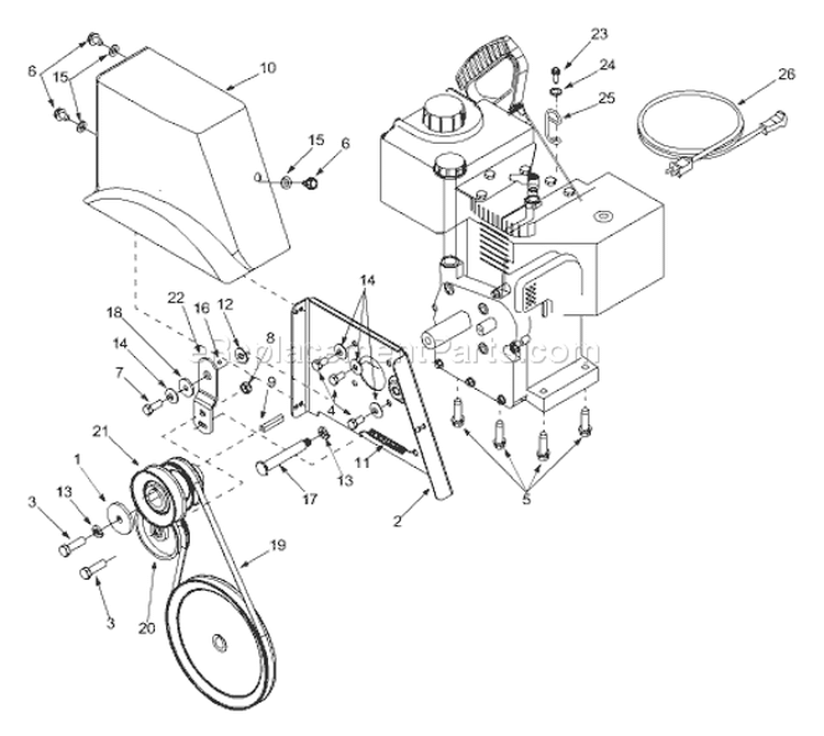 Page A Diagram and Parts List for 31AE993J401 2003 Yard Man Snow Blower